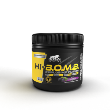 HI-BOMB 200G - LEADER NUTRITION - Pré-Treino - Massa Muscular - 00425 - Tanquinho Suplementos