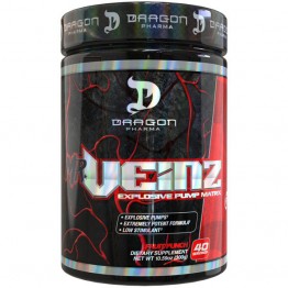 MR.VEINZ 40DOSES - DRAGON PHARMA - Pré-Treino - Massa Muscular - 00371 - Tanquinho Suplementos