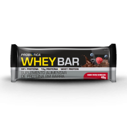 WHEY BAR 40G 01UNID - PROBIÓTICA - Barras Protéicas - Massa Muscular - 00442 - Tanquinho Suplementos