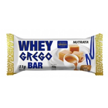 WHEY GREGO BAR DOCE DE LEITE 40G 01UNID - NUTRATA - Barras Protéicas - Massa Muscular - 00379 - Tanquinho Suplementos