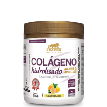 COLÁGENO HIDROLISADO 250G - LEADER NUTRITION - Colágeno - Funcionais - 00135 - Tanquinho Suplementos